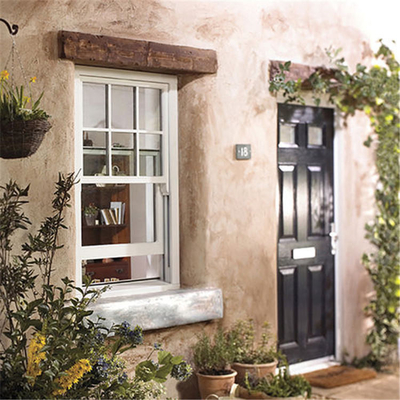 Chinese Top Hardware Hung Vinyl Upvc Single Hung Window Double Hung Black Vinyl Window
