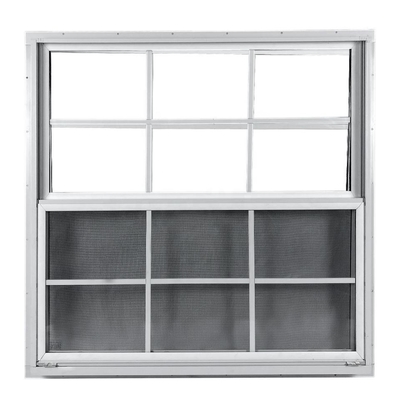 Chinese Top Hardware Hung Vinyl Upvc Single Hung Window Double Hung Black Vinyl Window