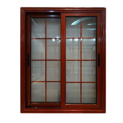Hanging Curtain Type Aluminium Sliding Window with Shutter Windows 6063-T5 Profile