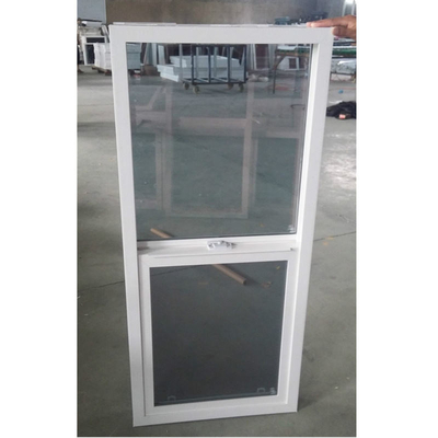Apartment Single Hung Window with Plastic Frame and Curtain Type Roller Blind