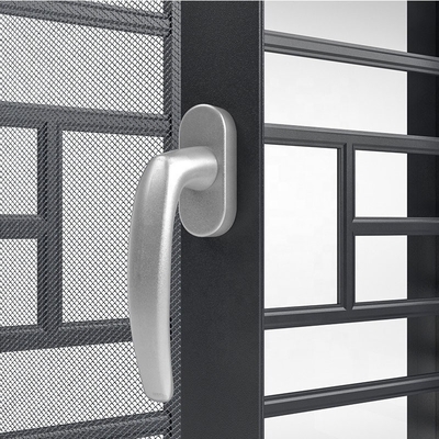 Low-E Glass European-style Aluminium Casement Window with Triple Double Glazed and Screen