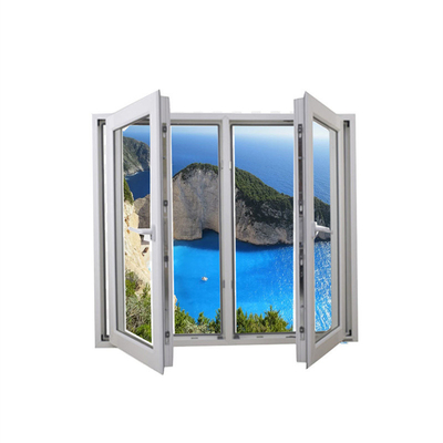 Customized Colors Small Casement Window for VERTICAL Opening Pattern and Plastic Double