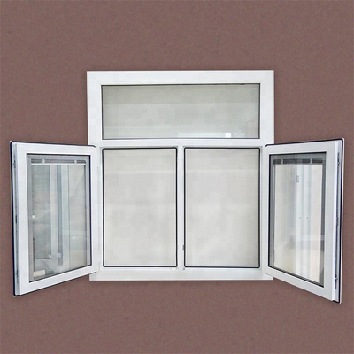 Customized Colors Small Casement Window for VERTICAL Opening Pattern and Plastic Double
