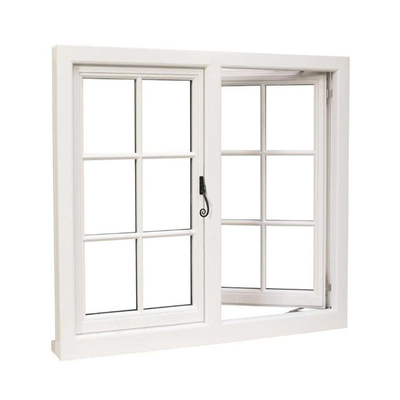 Customized Colors Small Casement Window for VERTICAL Opening Pattern and Plastic Double