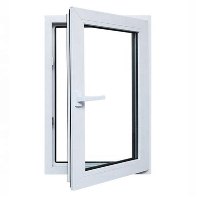 Customized Colors Small Casement Window for VERTICAL Opening Pattern and Plastic Double