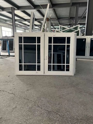 Customized Colors Small Casement Window for VERTICAL Opening Pattern and Plastic Double