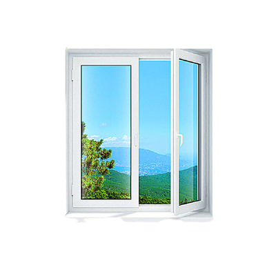 Soundproof Function Upvc Arch Top Casement Window with Modern Design Style