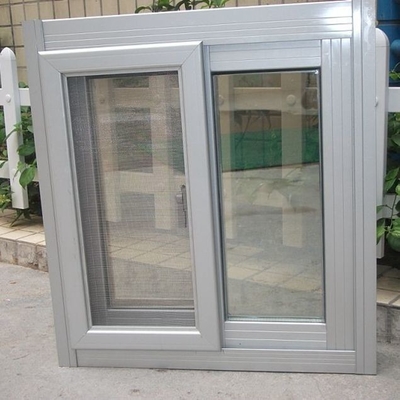 Large Size Double Glass Aluminum Sliding Windows with FiberGlass Screen Netting Material