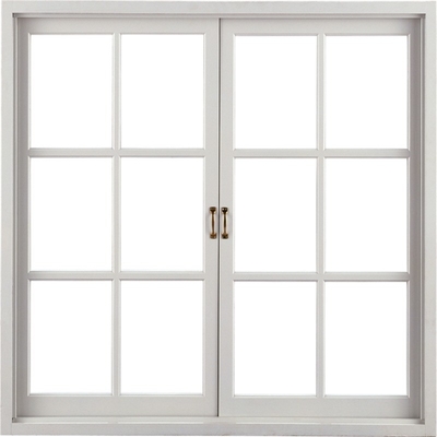 Upvc Black Frame Double Glazed Casement Windows with Crank Handle and Customized Colors