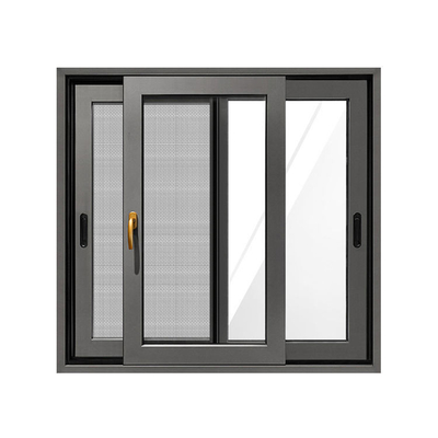 Large Size Double Glass Aluminum Door with Heat Insulation Function and Roller Blind