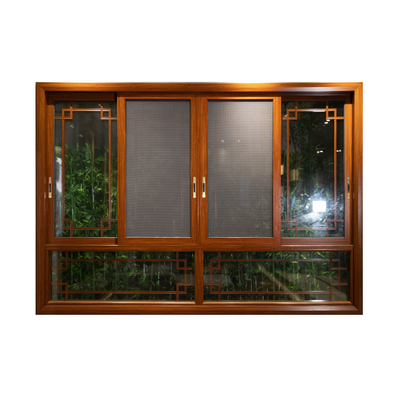 Large Size Double Glass Aluminum Door with Heat Insulation Function and Roller Blind