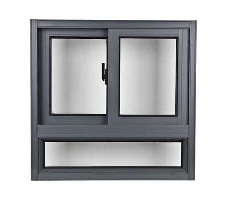 Door Profile Aluminum Art Window with Sliding Open Style and FiberGlass Screen Netting