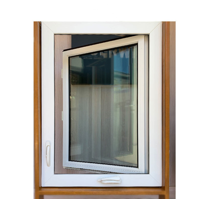 Insulated UPVC Casement Window Door with Security Mesh and Tempering Glass Advantage