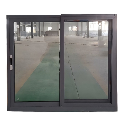 Folding Screen Black Color Sliding Aluminium Window for Heat Insulation Function