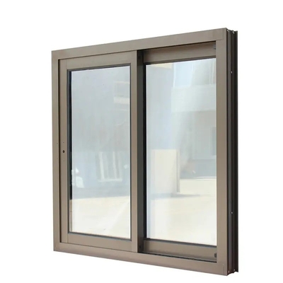 Folding Screen Black Color Sliding Aluminium Window for Heat Insulation Function