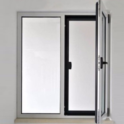 Customized Colors UPVC Casement Windows with Simulated Bars and Plastic Frame Options