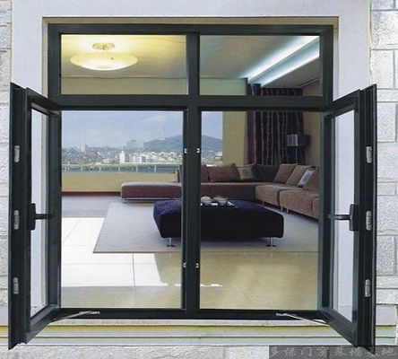 UPVC Casement Windows with Coustmer Requirement Glass Color in 60 x 48 Black House