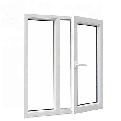Modern House Window Low-E Glazing Germany Hardware UPVC Casement Window with Crank Handle