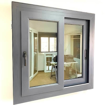 Magnetic Screen Custom Aluminium Sliding Window in Wide Design with Customized Colors