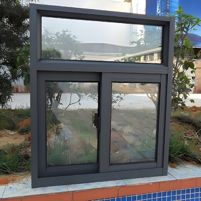 Magnetic Screen Custom Aluminium Sliding Window in Wide Design with Customized Colors