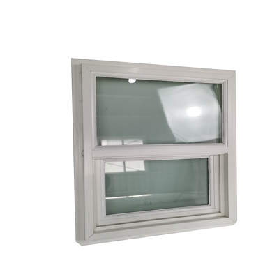 Plastic Frame Upvc Single Hung Window for Hurricane Protection and Lift Up Function