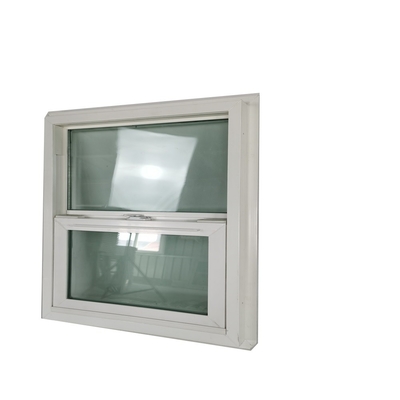 Plastic Frame Upvc Single Hung Window for Hurricane Protection and Lift Up Function
