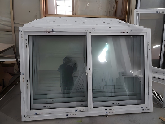 Modern Living Room Hanging Curtain Type Aluminum Alloy Triple Glass Sliding Doors and Windows