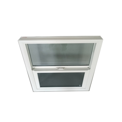 American Style PVC Frame Upvc Single Hung Window with Curtain Type Roller blind