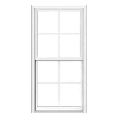 American Single Tilt Double Hung Upvc Pvc Windows for House Soundproof and Waterproof