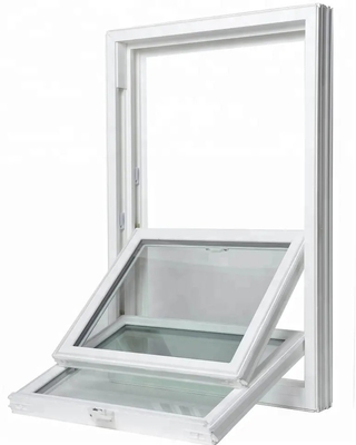 American Single Tilt Double Hung Upvc Pvc Windows for House Soundproof and Waterproof