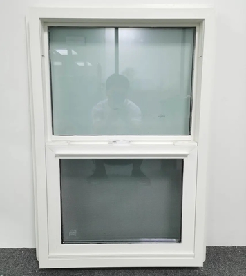 American Single Tilt Double Hung Upvc Pvc Windows for House Soundproof and Waterproof