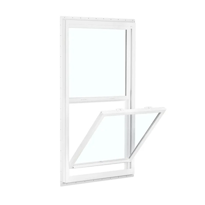 Black Vinyl Single Sash Double Hung Upvc Pvc Windows with 1.8mm/2.0mm Profile Thickness