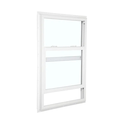 Black Vinyl Single Sash Double Hung Upvc Pvc Windows with 1.8mm/2.0mm Profile Thickness