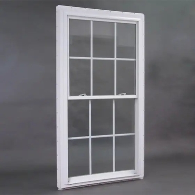Black Vinyl Single Sash Double Hung Upvc Pvc Windows with 1.8mm/2.0mm Profile Thickness