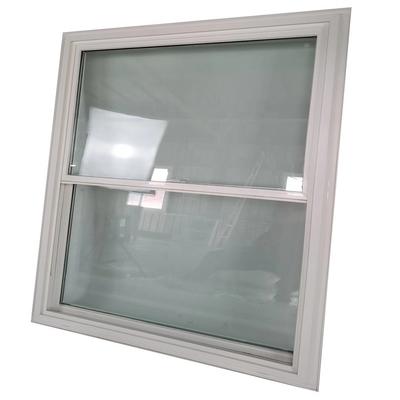 Modern Design Heat Insulation Vinyl Double Hung Windows with Pvc Frame and Mosquito Net