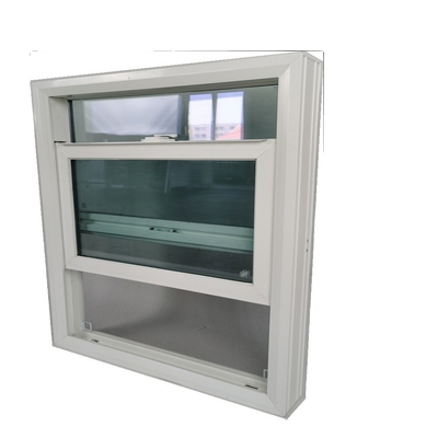 UPVC Frame glass Single Hung Fiber Glass Windows for Heat Insulation and Waterproof