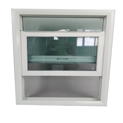 UPVC Frame glass Single Hung Fiber Glass Windows for Heat Insulation and Waterproof