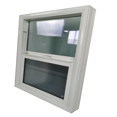 UPVC Frame glass Single Hung Fiber Glass Windows for Heat Insulation and Waterproof