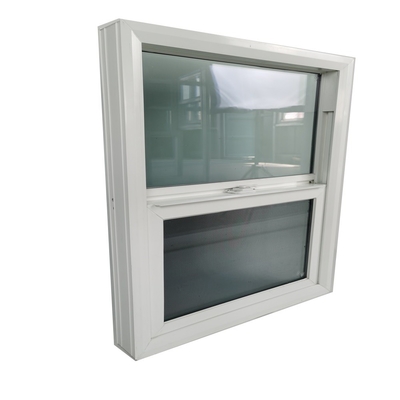 UPVC Frame glass Single Hung Fiber Glass Windows for Heat Insulation and Waterproof