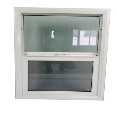 UPVC Frame glass Single Hung Fiber Glass Windows for Heat Insulation and Waterproof