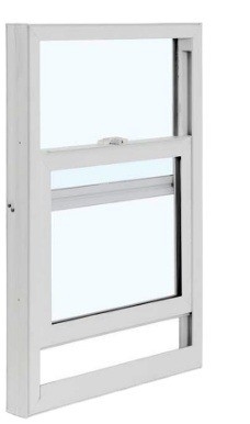 Energy-Saving Vinyl Double Hung Windows with Low-E Coating Glass and PVC Frame