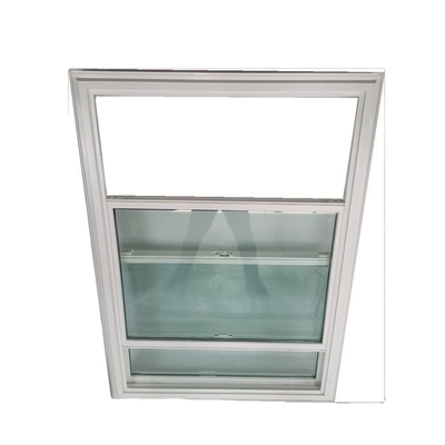 Sound Insulation Black House Windows Double Hung Vinyl with Plastic Glass and PVC Frame