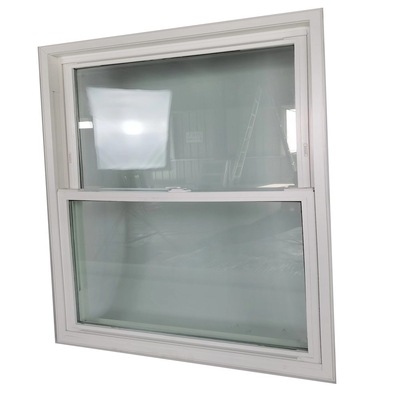 PVC Reflective Fixed Double Hung Window in Black Vinyl Upvc Material with Swing Open Style