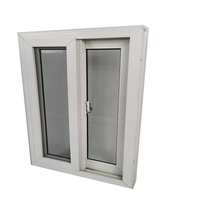 Highly Durable Heat Insulation Hanging Curtain Type Sliding PVC Profile Glass Window