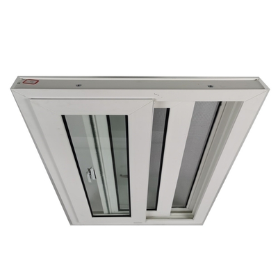 Highly Durable Heat Insulation Hanging Curtain Type Sliding PVC Profile Glass Window