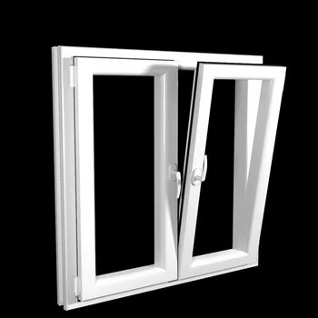 Large German Tilt Sliding Pvc And Turn Windows with Modern Design and Double Glass
