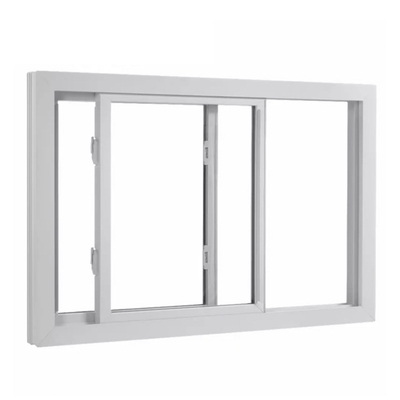 Sliding Open Type Black Aluminium PVC Security Glass Windows and Doors with Grill