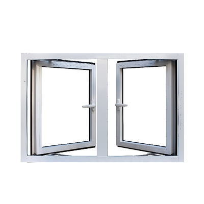 Energy Thermal Break Upvc Triple Glazed Passive House Windows with Hanging Curtain Type