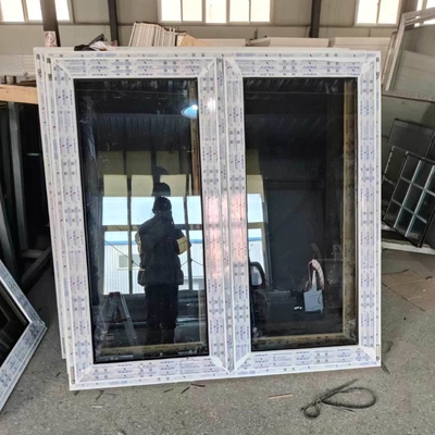 Double Glazed PVC Profile Casement Doors and Windows for Minimalist Design Style
