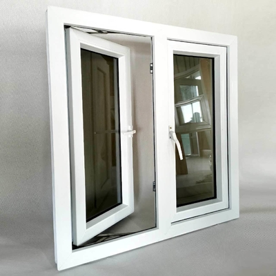 Double Glazed PVC Profile Casement Doors and Windows for Minimalist Design Style